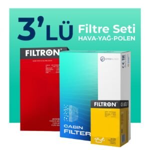 Filtron Mercedes GLB200 Benzin Filtre Bakım Seti 2020-2025) 3 Lü