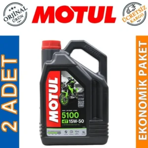 Motul 5100 15W50 4T 4 Lt 4 Zamanlı Motosiklet Yağı (2 Adet)