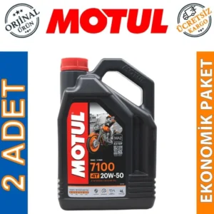 Motul 7100 4T 20W50 4 Lt Motosiklet Yağı (2 Adet)