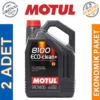 Motul 8100 Eco-Clean+ 5W30 5 Lt Tam Sentetik Motor Yağı (2 Adet)