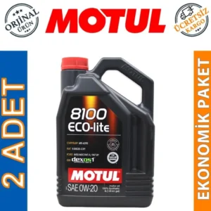 Motul 8100 Eco-Lite 0W20 4 Lt Tam Sentetik Motor Yağı (2 Adet)