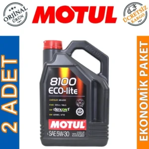 Motul 8100 Eco-Lite 5W30 4 Lt Tam Sentetik Motor Yağı (2 Adet)