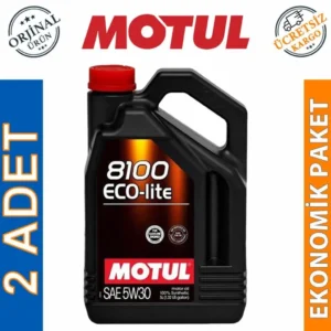 Motul 8100 Eco-Lite 5W30 5 Lt Tam Sentetik Motor Yağı (2 Adet)