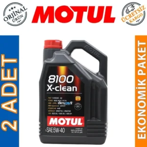 Motul 8100 X-Clean 5W40 5 Lt Tam Sentetik Motor Yağı (2 Adet)