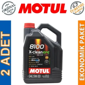 Motul 8100 X-Clean EFE 5W30 5 Lt Tam Sentetik Motor Yağı (2 Adet)