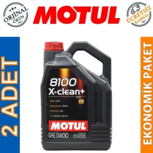 Motul 8100 X-Clean+ 5W30 5 Lt Tam Sentetik Motor Yağı (2 Adet)