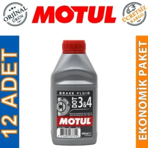 Motul Dot 3 & 4 Brake Fluid 500 Ml Fren Hidrolik Yağı (12 Adet)