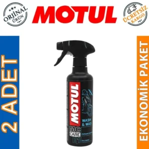 Motul E1 Wash & Wax Sprey 400 Ml Kuru Temizleme Cilası (2 Adet)