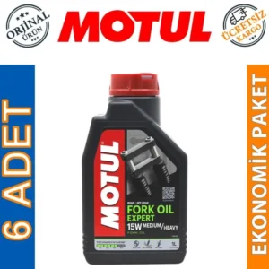 Motul Fork Oil Expert Medium Heavy 15W 1 Lt Amortisör Yağı (6 Adet)