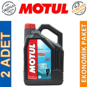 Motul Marine Outboard Tech 10W40 4T 5 Lt Tekne Motor Yağı (2 Adet)