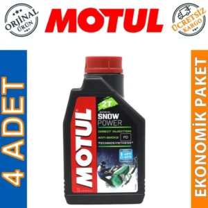 Motul SnowPower 2T 1 Lt 2 Zamanlı Kar Motosiklet Yağı (4 Adet)