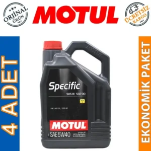 Motul Specific 505 01 502 00 5W40 5 Lt Tam Sentetik Motor Yağı (4 Adet)