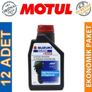 Motul Suzuki Marine 2T 1 Lt 2 Zamanlı Tekne Motor Yağı (12 Adet)