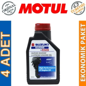 Motul Suzuki Marine 2T 1 Lt 2 Zamanlı Tekne Motor Yağı (4 Adet)