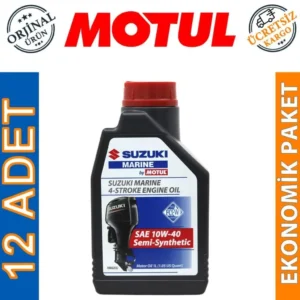 Motul Suzuki Marine 4T SAE 10W40 1 Lt Tekne Motor Yağı (12 Adet)