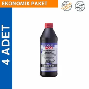 Liqui Moly GL4+ SAE 75W-90 Tam Sentetik Şanzıman Yağı 1 Lt (4 Adet) (4434)