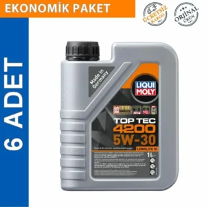 Liqui Moly Top Tec 4200 5W30 Tam Sentetik Motor Yağı 1 Lt (6 Adet) (8972)