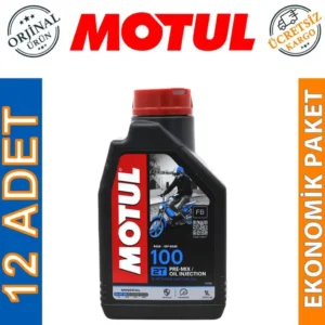Motul 100 2T 1 Lt 2 Zamanlı Motosiklet Yağı (12 Adet)