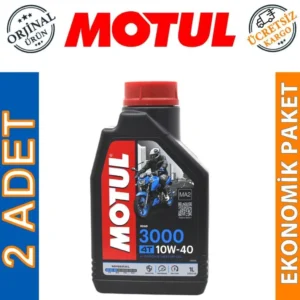 Motul 3000 10W40 4T 1 Lt 4 Zamanlı Motosiklet Yağı (2 Adet)