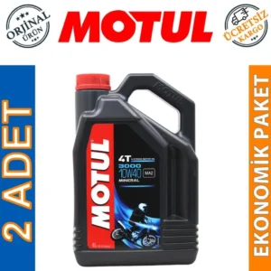 Motul 3000 10W40 4T 4 Lt 4 Zamanlı Motosiklet Yağı (2 Adet)