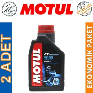 Motul 3000 15W50 4T 1 Lt Motosiklet Yağı (2 Adet)