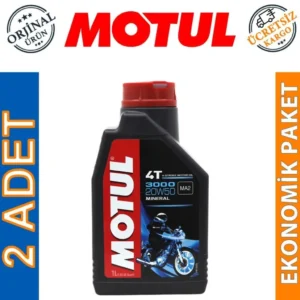 Motul 3000 20W50 4T 1 Lt 4 Zamanlı Motosiklet Yağı (2 Adet)