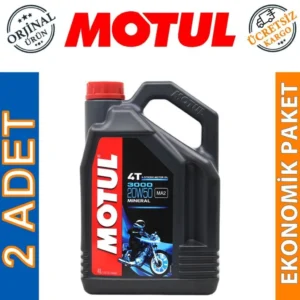 Motul 3000 20W50 4T 4 Lt 4 Zamanlı Motosiklet Yağı (2 Adet)