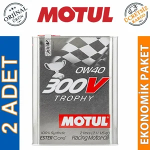 Motul 300V Competition 0W40 2 Lt Tam Sentetik Motor Yağı (2 Adet)