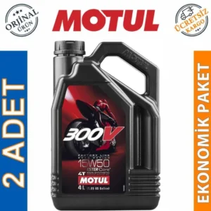 Motul 300V FL 15W50 4T 4 Lt Motosiklet Yağı (2 Adet)