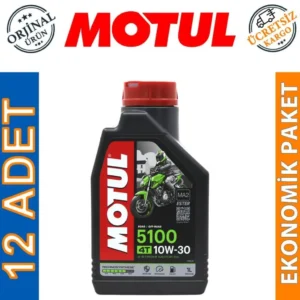 Motul 5100 10W30 4T 1 Lt Motosiklet Yağı (12 Adet)