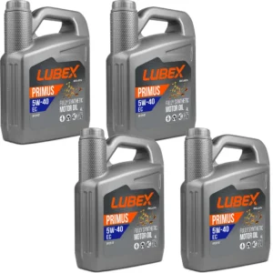 Lubex Primus EC 5W40 4 Lt Tam Sentetik Motor Yağı (4 Adet)