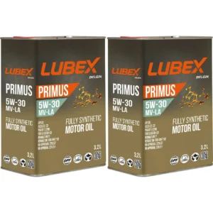 Lubex Primus MV-LA 5W30 3,2 Lt Tam Sentetik Motor Yağı (2 Adet)