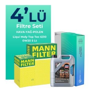 MANN Jeep Renegade 1.5 Hybrid Filtre Bakım Seti Liqui Moly Motor Yağlı (2023-2024) 4 Lü