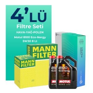 MANN Mercedes CLS500 Benzin Filtre Bakım Seti Motul Motor Yağlı (2005-2011) 4 Lü