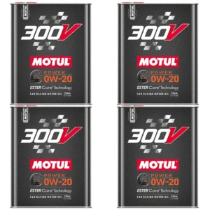 Motul 300V Power 0W20 2 Lt Tam Sentetik Motor Yağı (4 Adet)