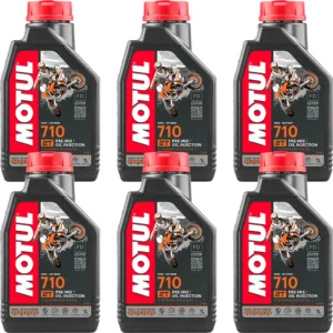 Motul 710 2T 1 Lt 2 Zamanlı Motosiklet Yağı (6 Adet)
