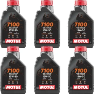 Motul 7100 4T 15W50 1 Lt Motosiklet Yağı (6 Adet)