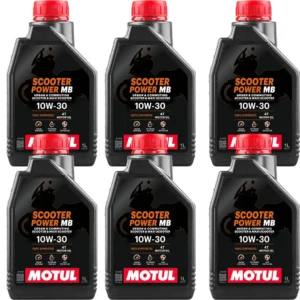 Motul Scooter Power 4T 10W30 MB 1 Lt Motosiklet Yağı (6 Adet)